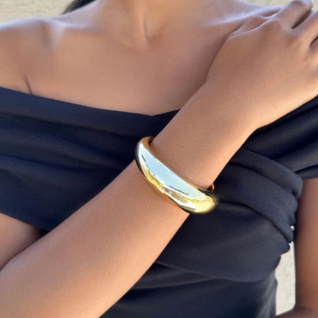 Gold Plated Chunky Cuff 45$